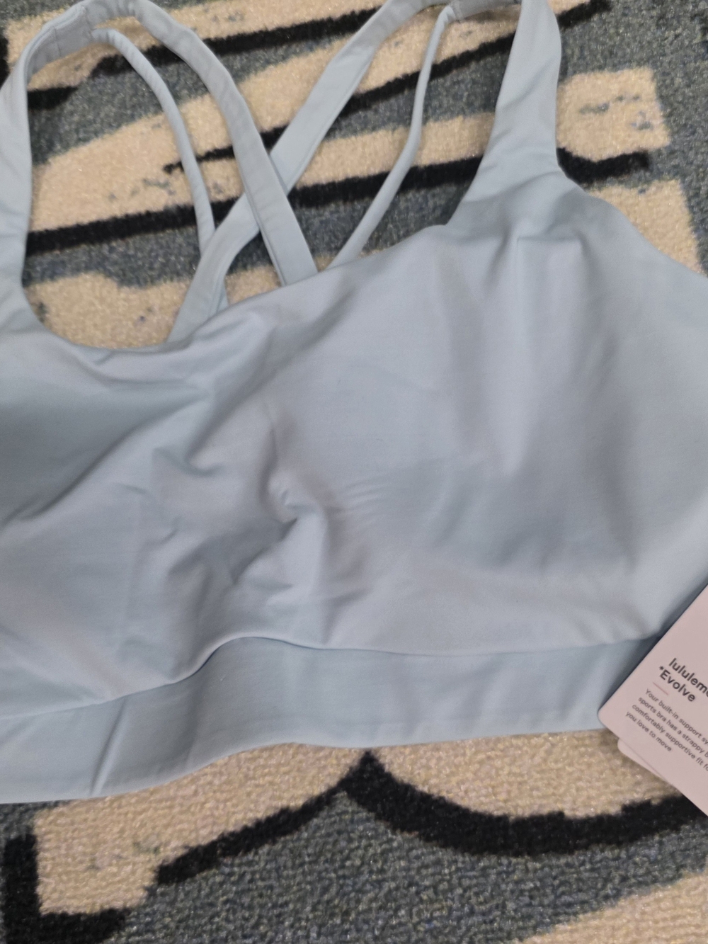 lululemon athletica Light Blue Strappy Sports Bra